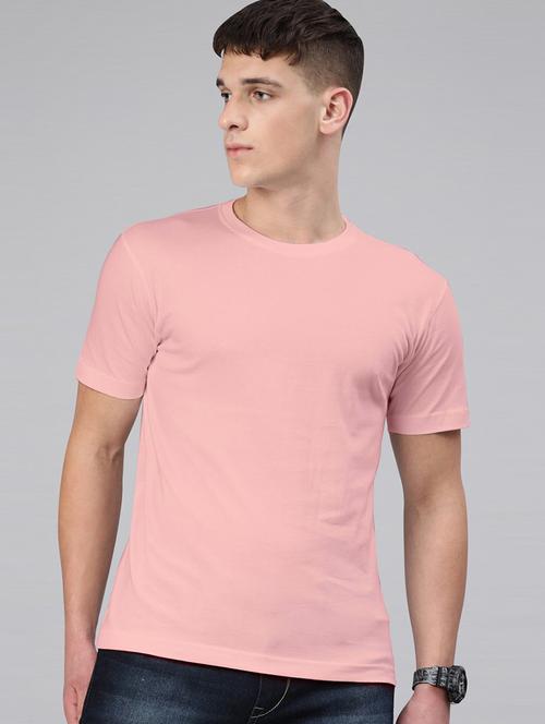 men round neck solid plain t-shirt - 20563483 - Standard Image - 0