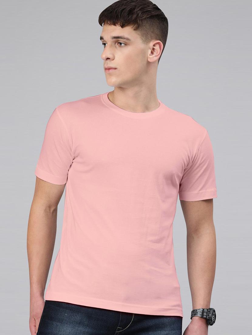 men round neck solid plain t-shirt - 20563483 - Zoom Image - 0