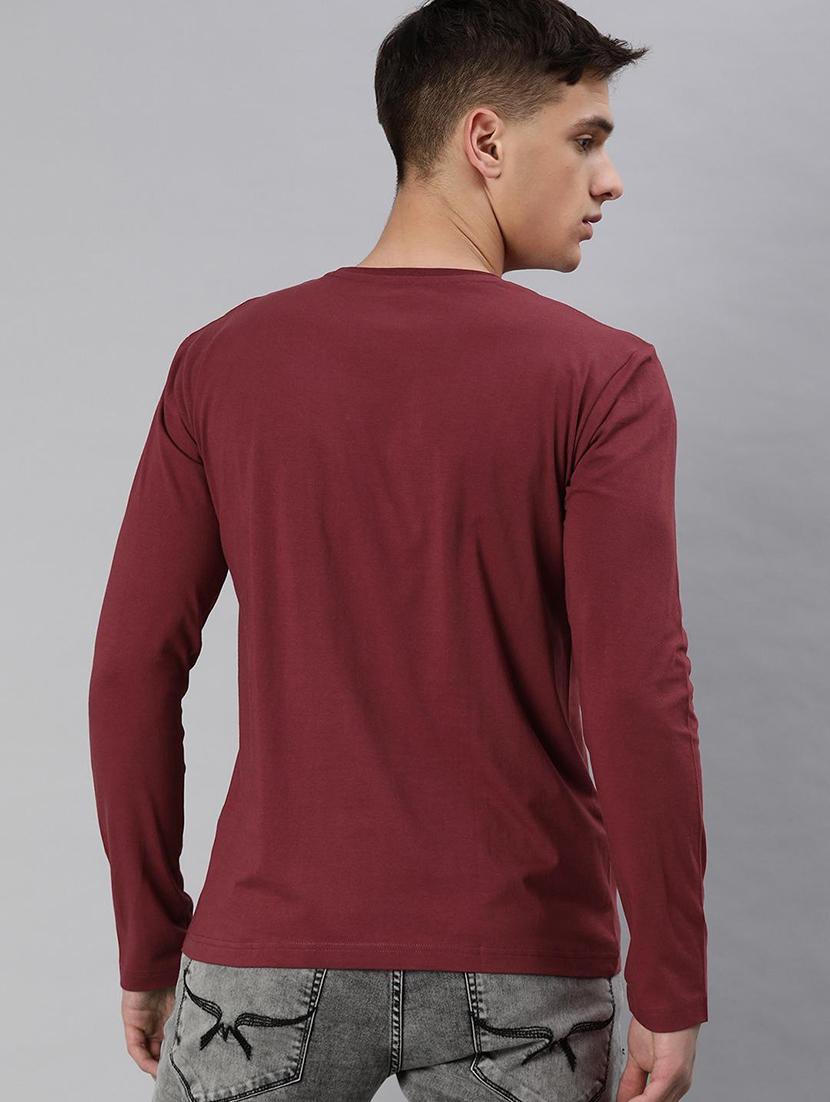 men round neck solid plain t-shirt - 20563566 - Standard Image - 2