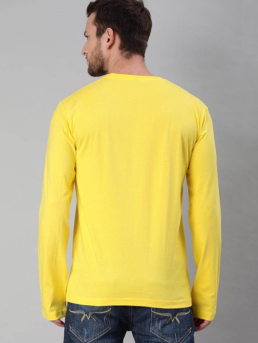 men round neck solid plain t-shirt - 20563567 - Standard Image - 2