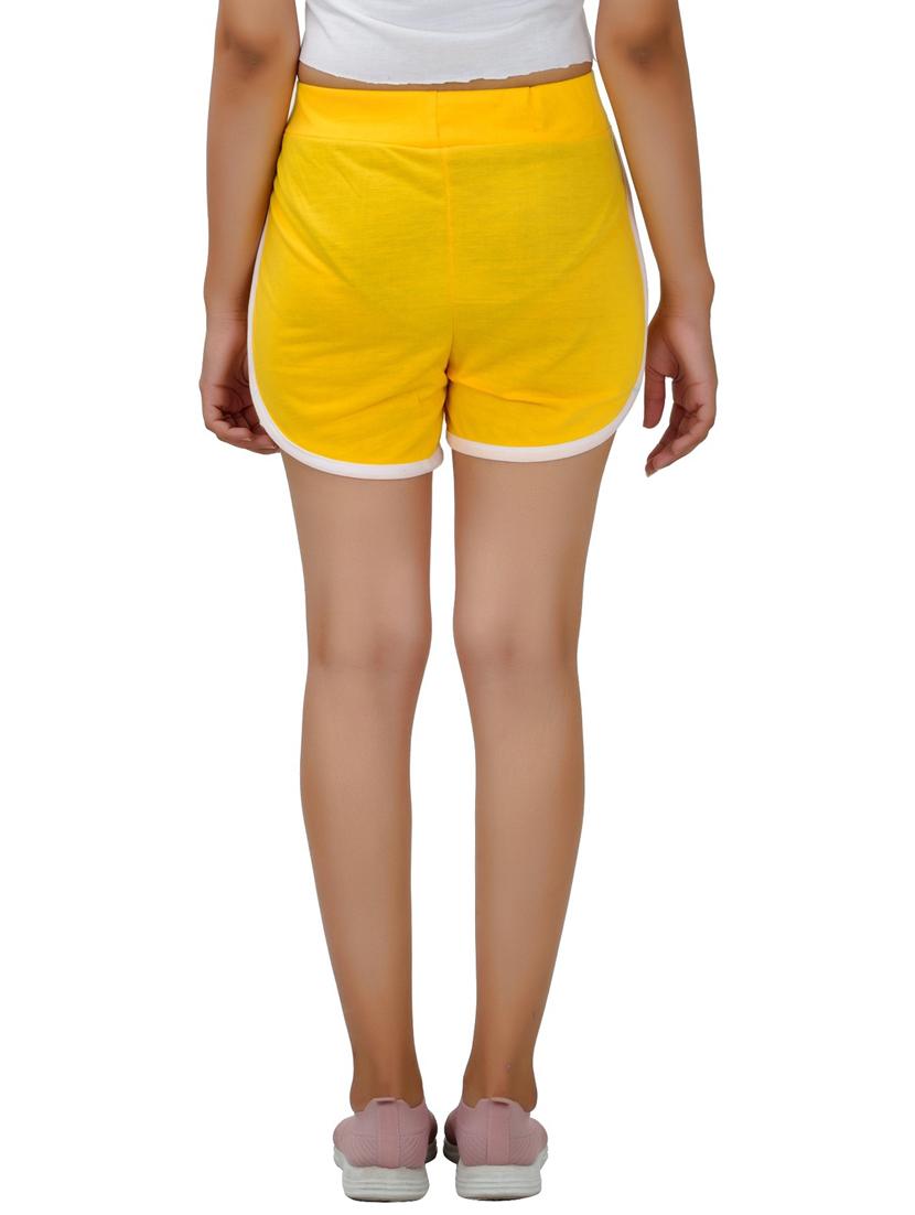 yellow solid regular short - 20564339 - Standard Image - 2