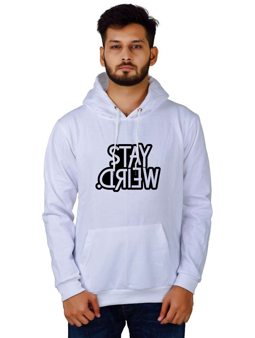 men front print hooded sweatshirt - 20564447 - Zoom Image - 0