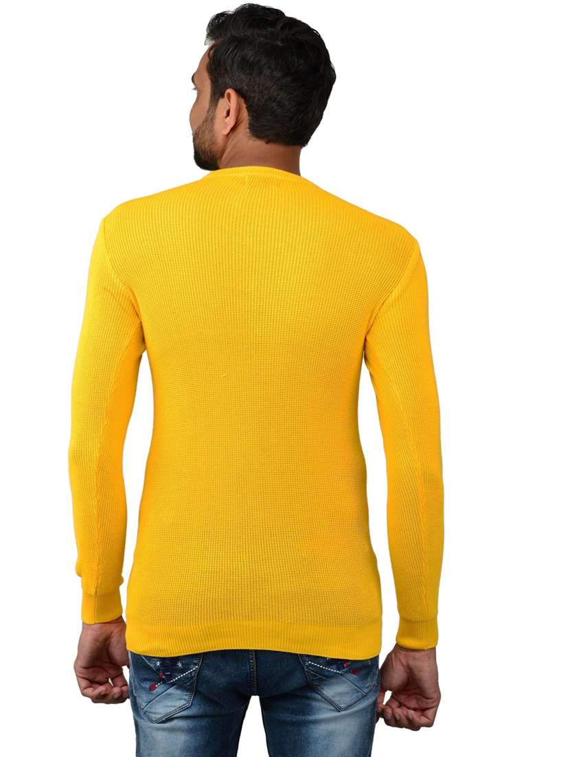 yellow solid long sleeve pullover - 20564477 -  Standard Image - 2