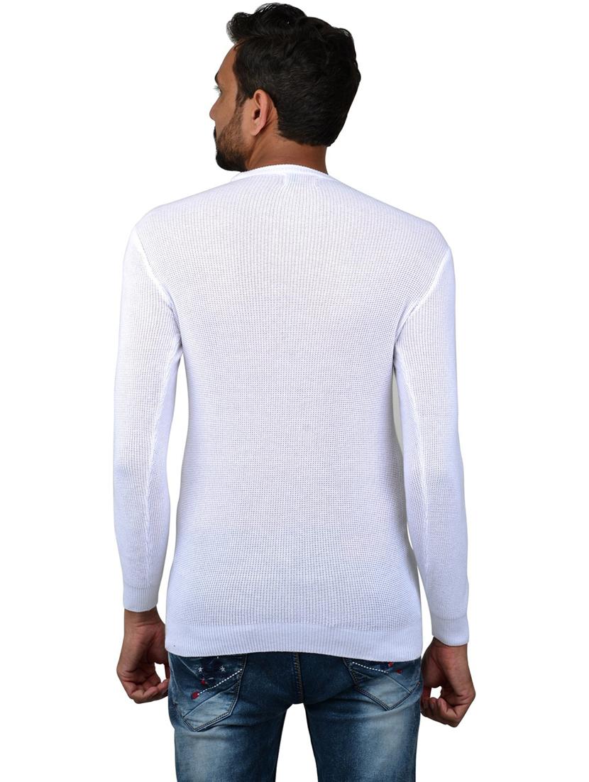 white solid long sleeve pullover - 20564479 - Standard Image - 2