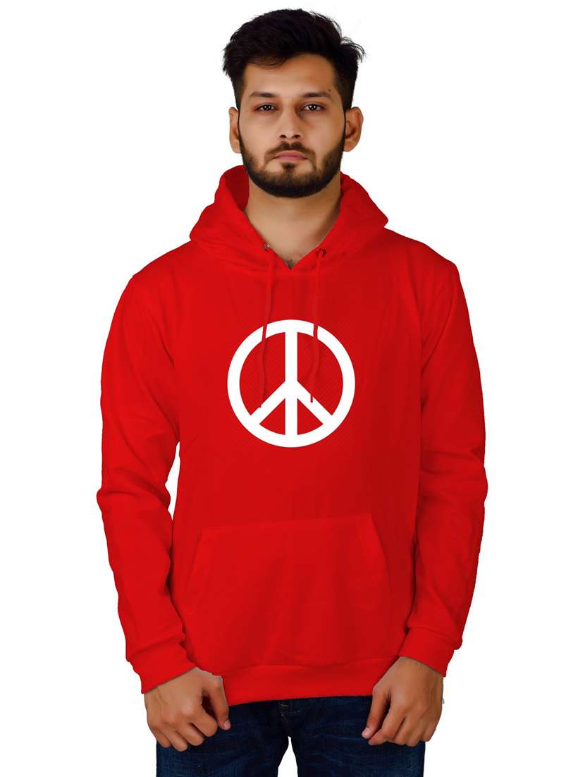 men front print hooded sweatshirt - 20564494 - Zoom Image - 0