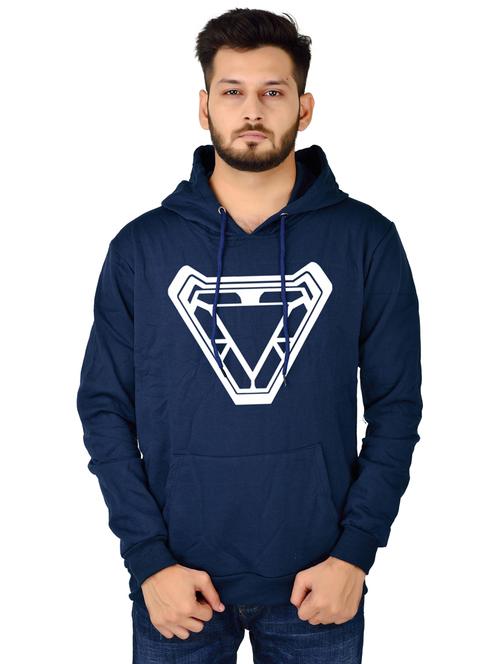 men front print hooded sweatshirt - 20564576 -  Standard Image - 0
