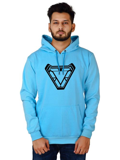 men front print hooded sweatshirt - 20564582 - Standard Image - 0