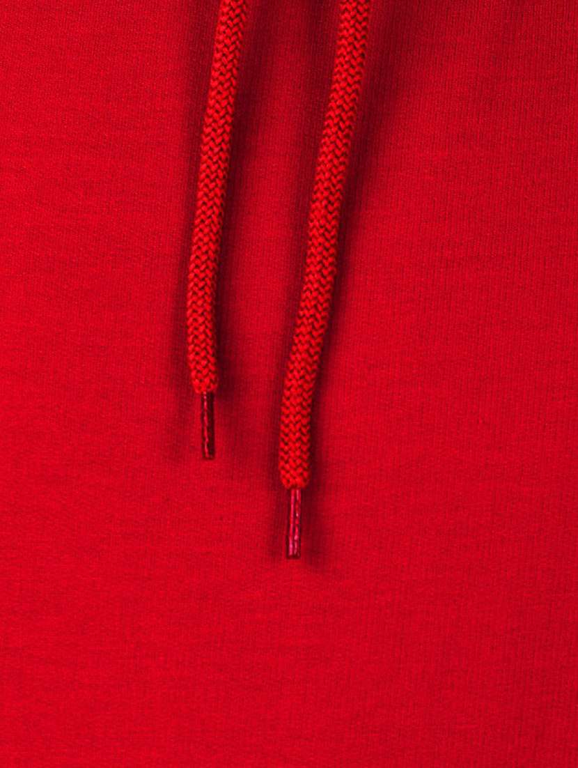 women solid red hooded sweatshirt - 20564587 -  Standard Image - 2