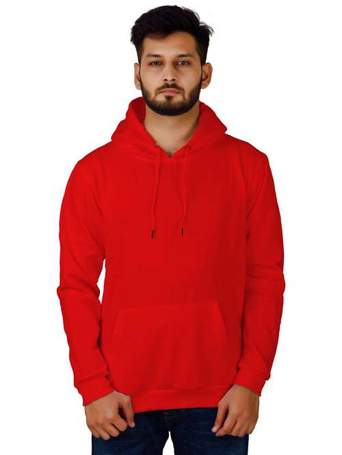 men solid hooded sweatshirt - 20564602 - Standard Image - 0