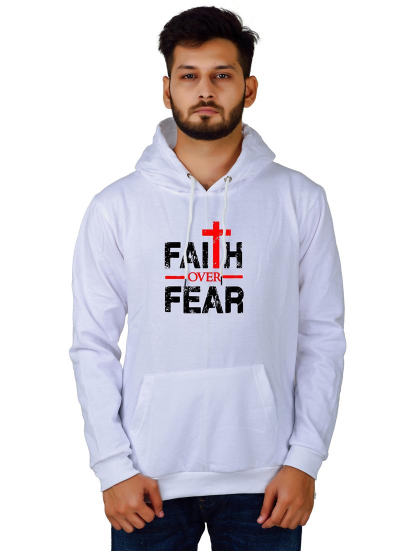 men front print hooded sweatshirt - 20564632 - Zoom Image - 0