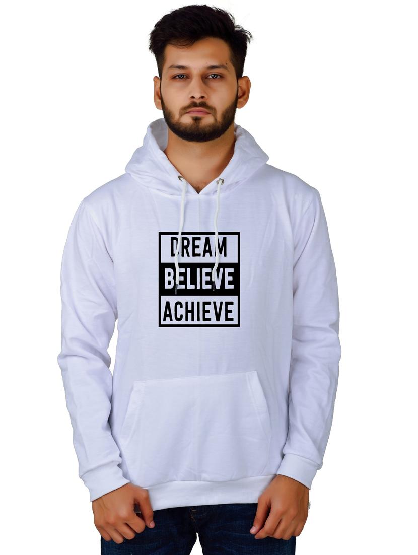 men white typographic hooded sweatshirt - 20564676 - Zoom Image - 0