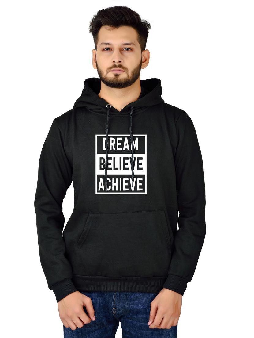 men black typographic hooded sweatshirt - 20564679 - Standard Image - 2