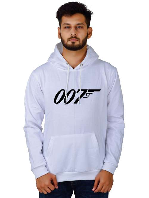 men white typographic hooded sweatshirt - 20564801 - Standard Image - 0