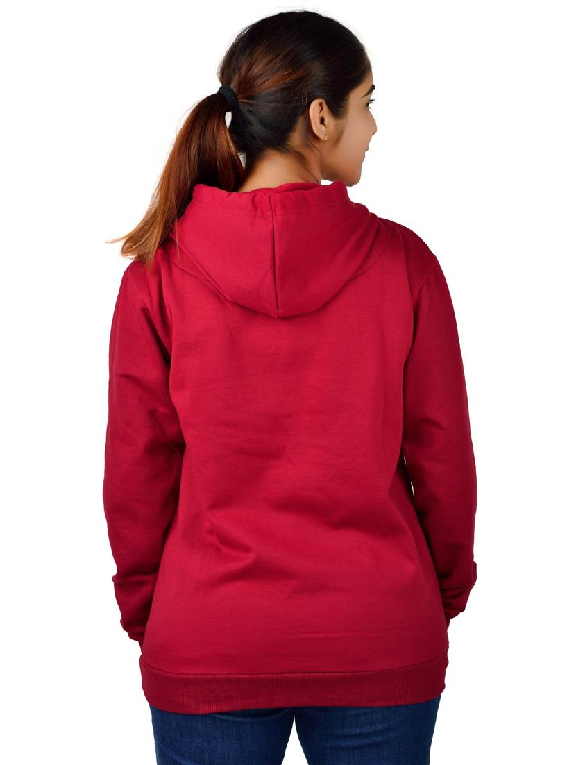 maroon long sleeve hooded sweatshirt - 20564806 - Standard Image - 2