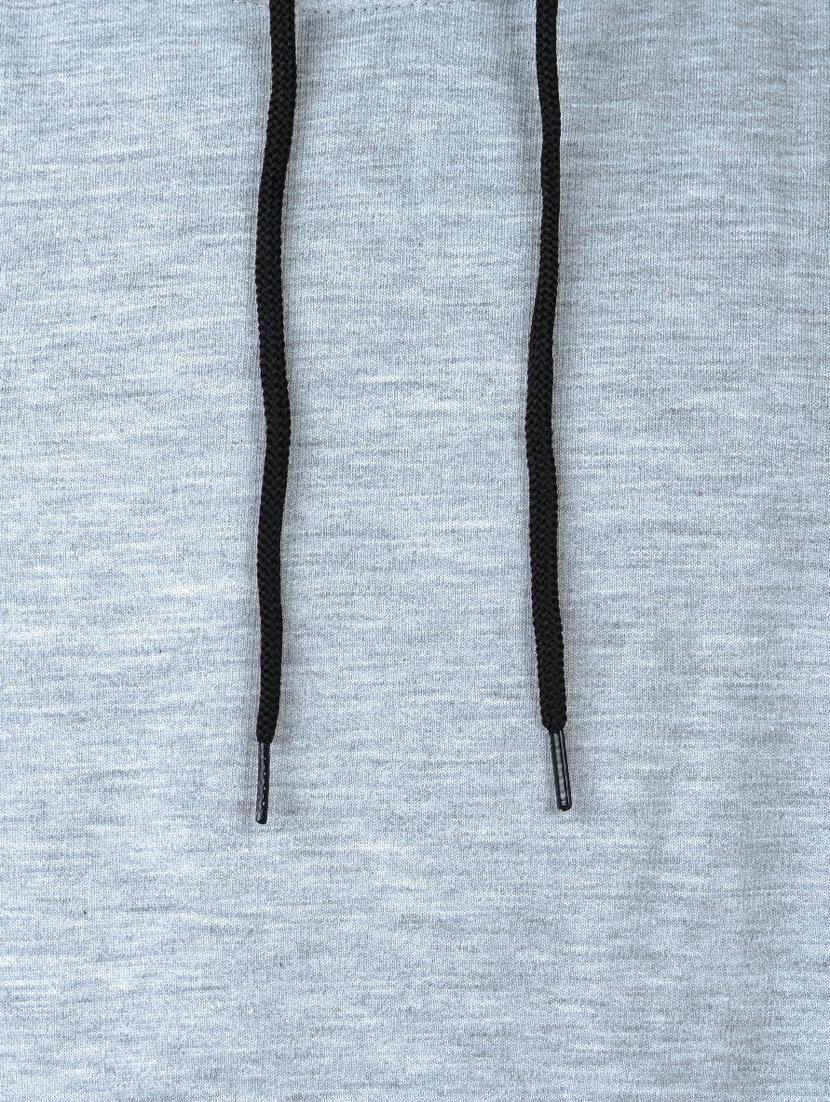 grey long sleeve hooded sweatshirt - 20564855 - Standard Image - 2