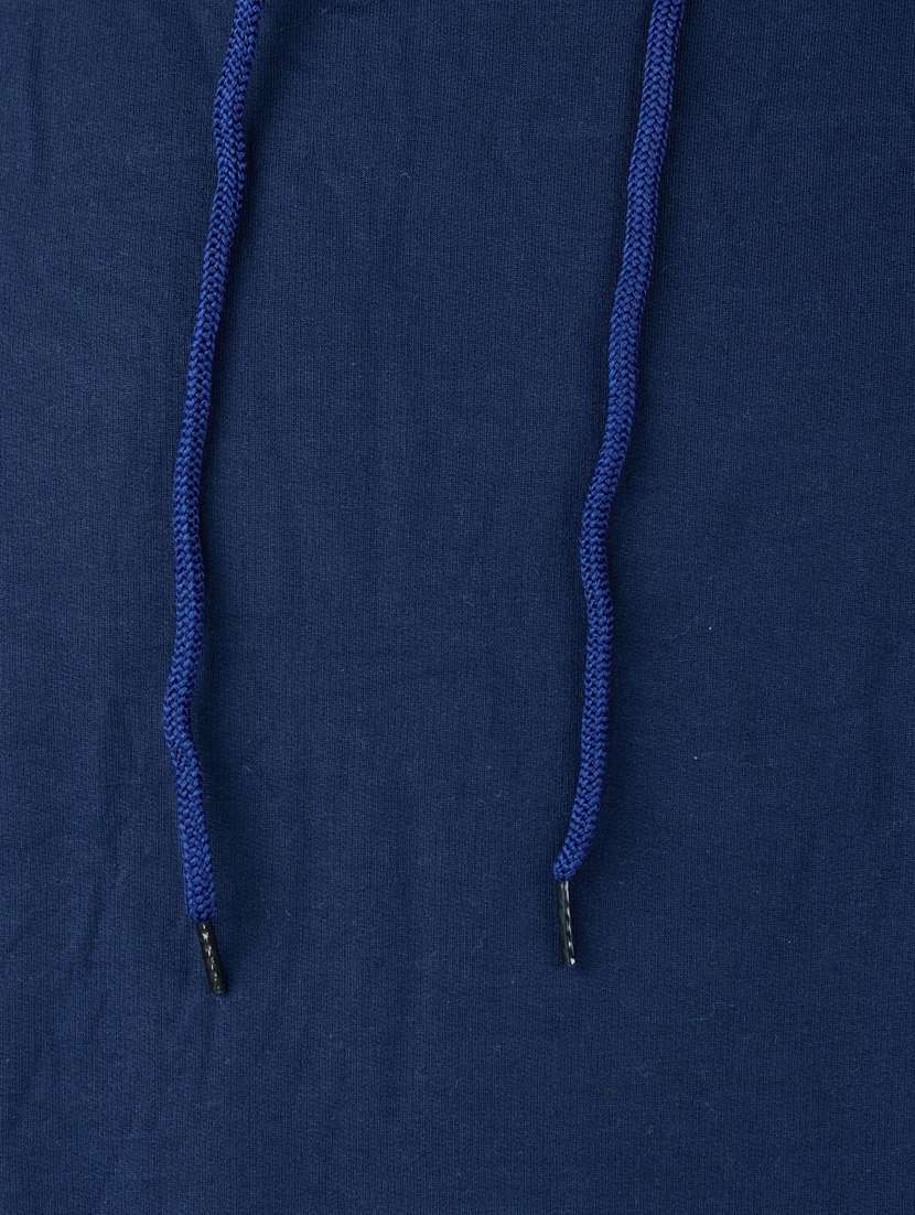navy blue long sleeve hooded sweatshirt - 20564879 - Standard Image - 2