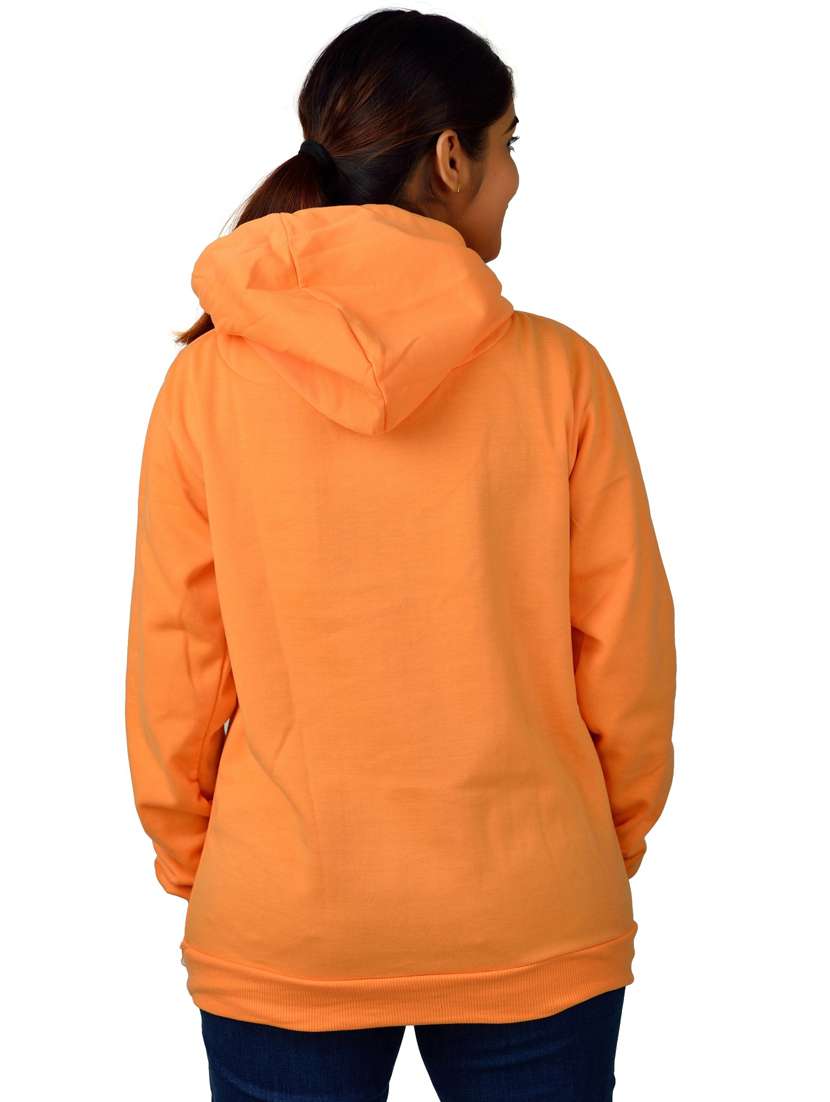 orange long sleeve hooded sweatshirt - 20564903 - Standard Image - 2
