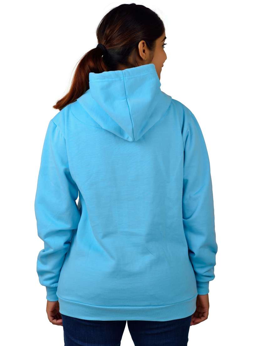 blue long sleeve hooded sweatshirt - 20564943 - Standard Image - 2