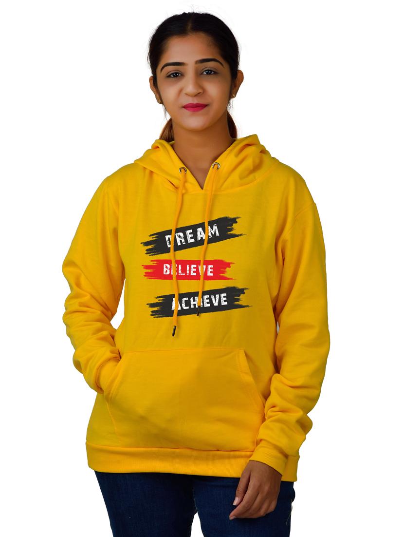 yellow long sleeve hooded sweatshirt - 20564946 - Standard Image - 2