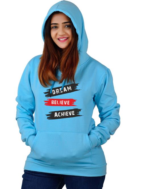 blue long sleeve hooded sweatshirt - 20564954 - Standard Image - 0