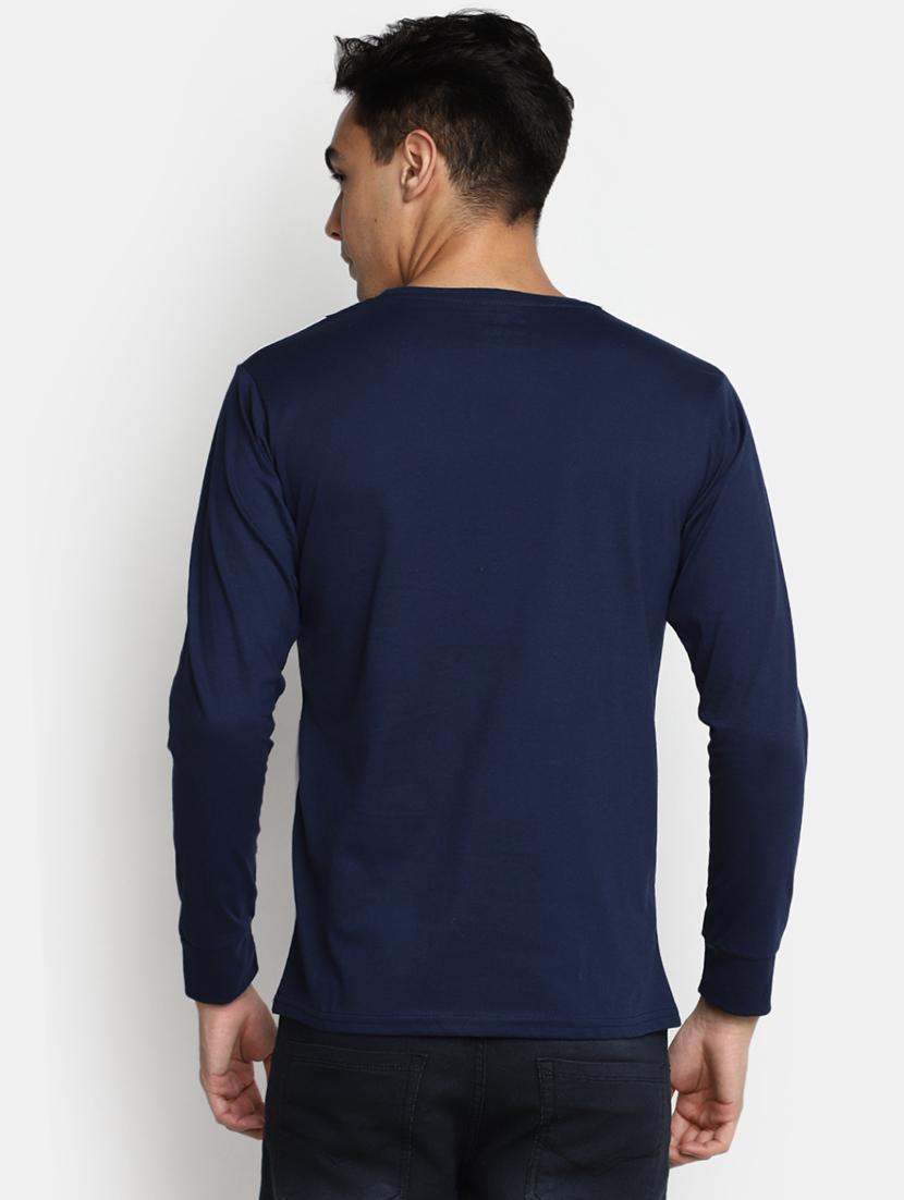 navy blue cotton regular t-shirt - 20565256 - Standard Image - 2