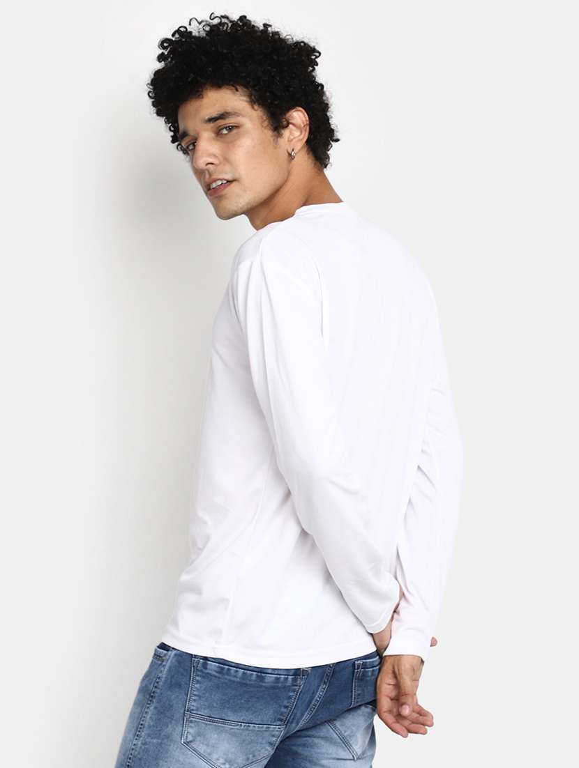 white cotton plain tshirt - 20565266 -  Standard Image - 2