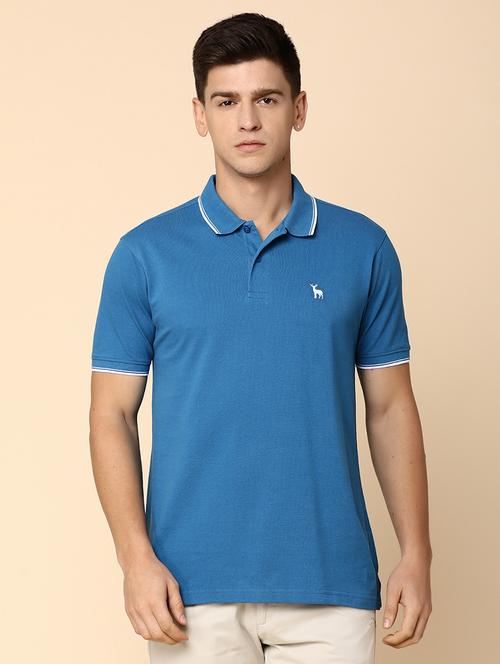 blue cotton regular t-shirt - 20565275 -  Standard Image - 0