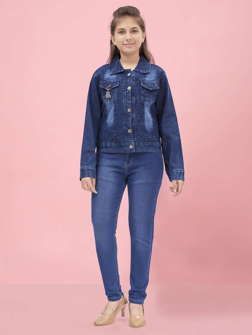 girl long sleeve denim jacket