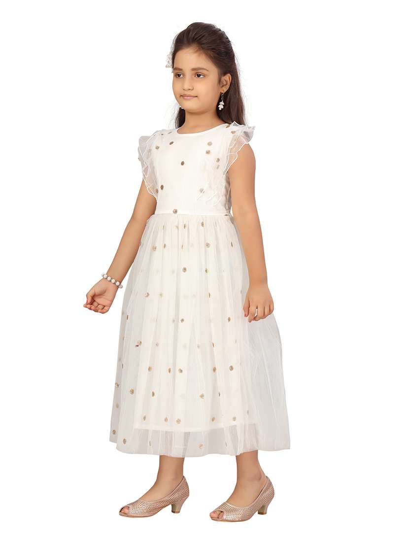 girls round neck sleeveless frock - 20567993 -  Standard Image - 2