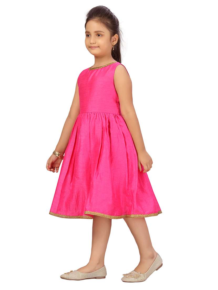 girls round neck sleeveless frock - 20568313 -  Standard Image - 2
