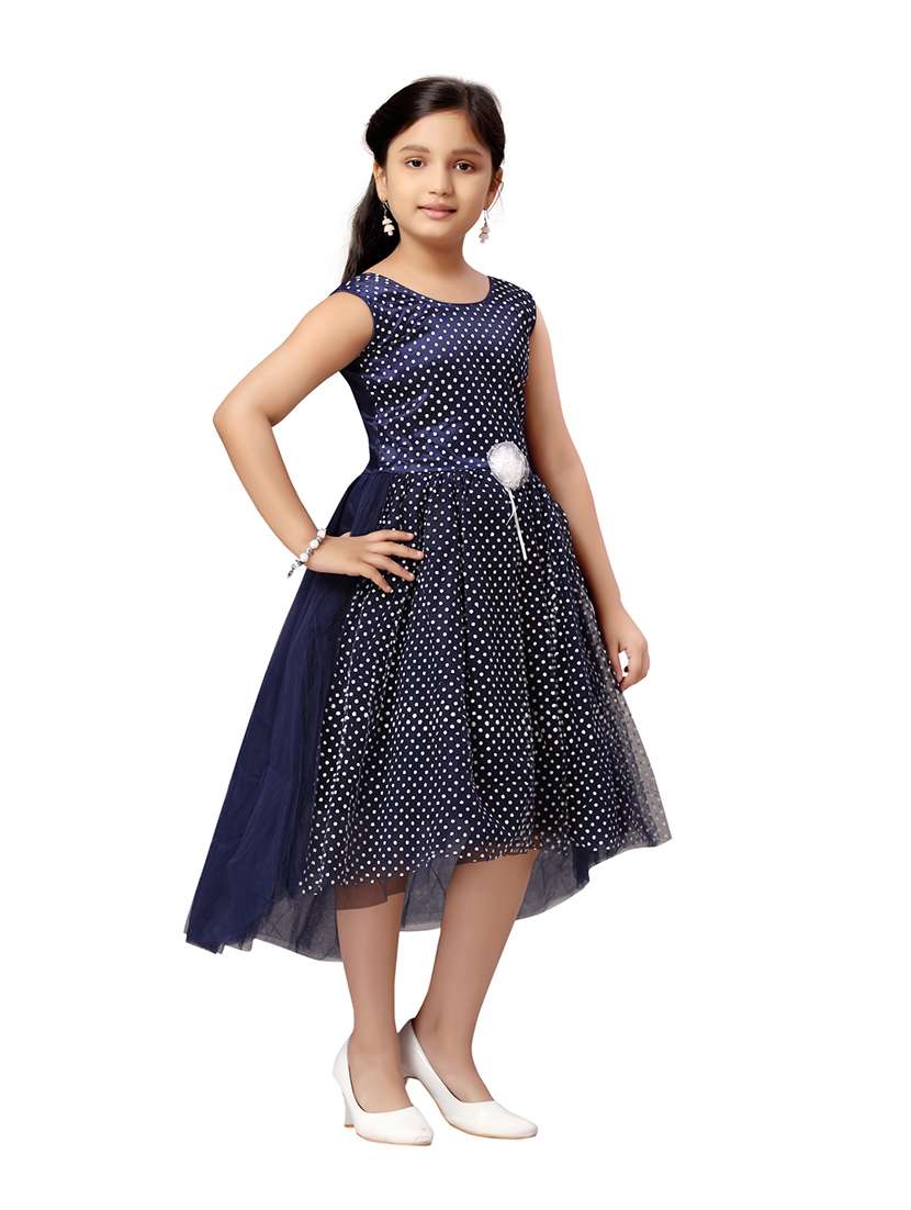girls round neck sleeveless frock - 20568344 -  Standard Image - 2