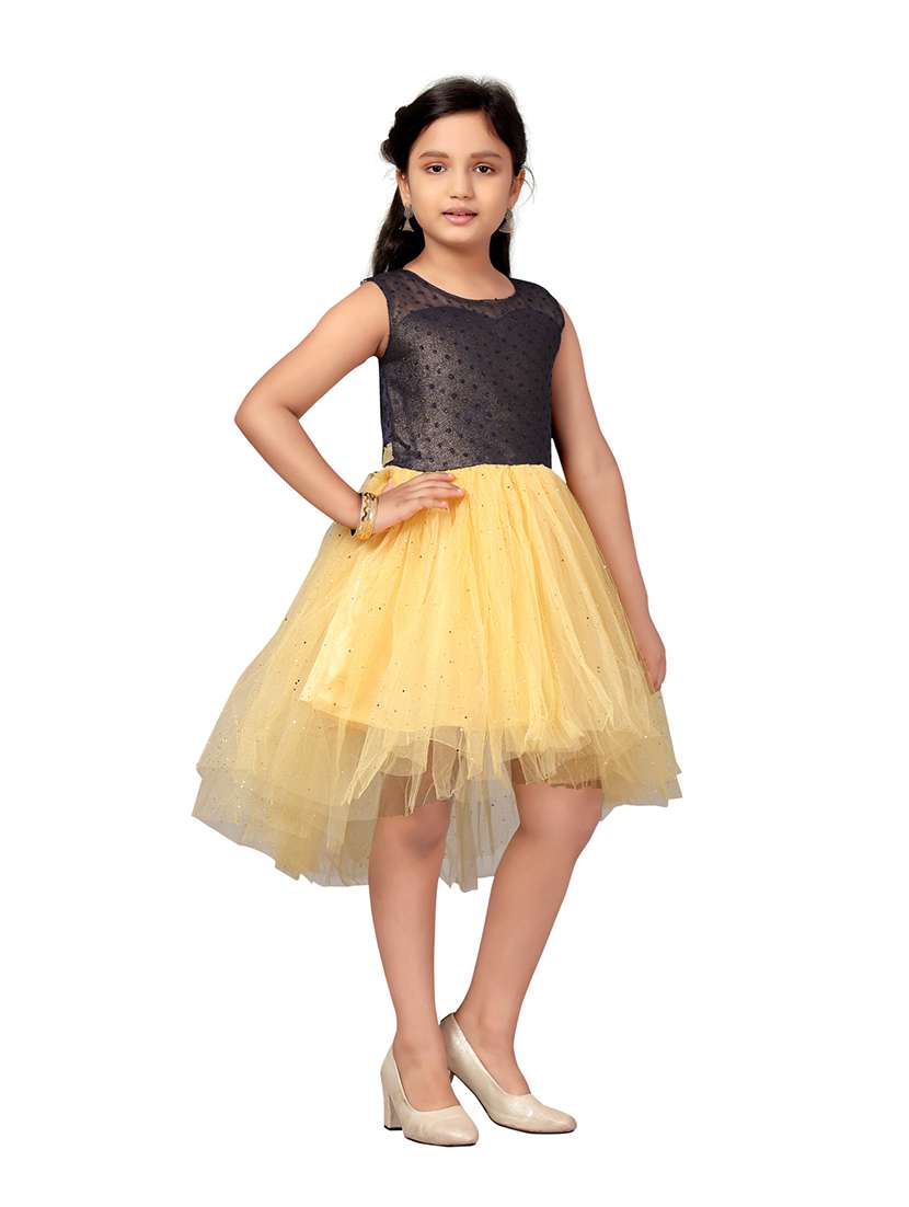 girls round neck sleeveless frock - 20568346 -  Standard Image - 2