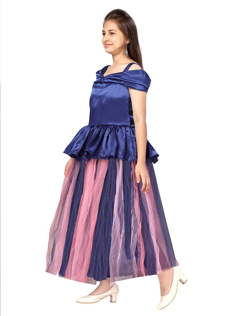 girls off shoulder neck sleeveless frock - 20568364 -  Standard Image - 2