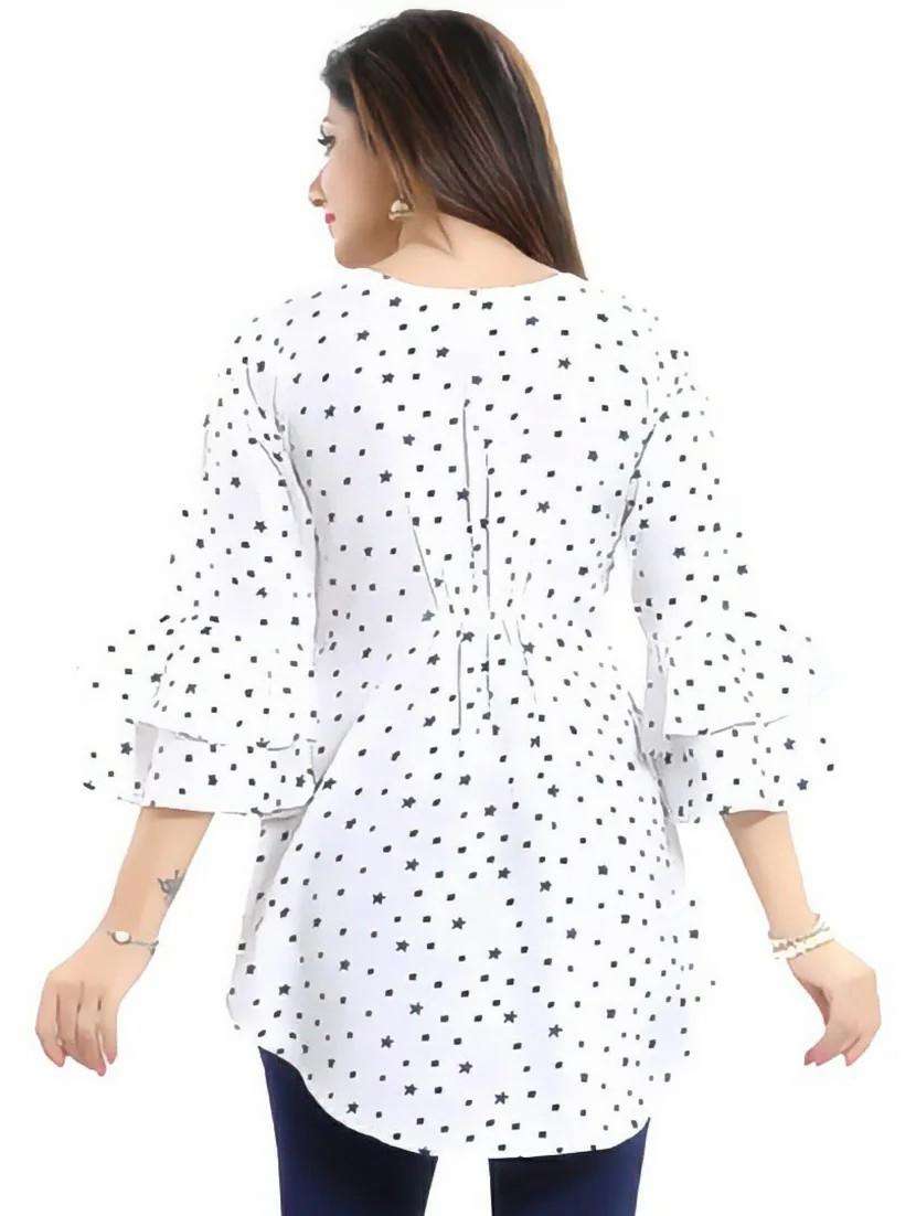 women white regular fit bell sleeve top - 20569330 -  Standard Image - 2