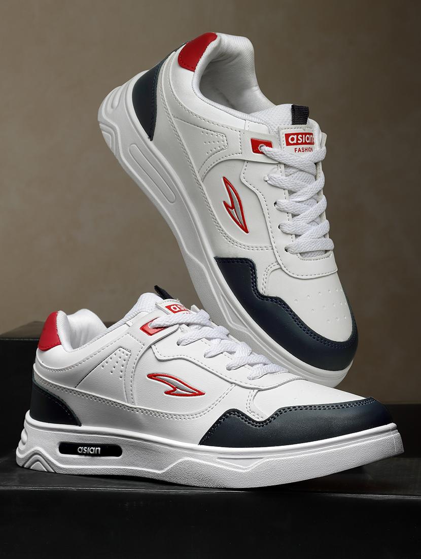 men black & white lace up sneaker - 20569382 - Zoom Image - 0