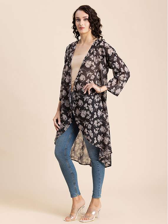 women bell sleeves asymmetric shrug - 20570707 -  Standard Image - 2