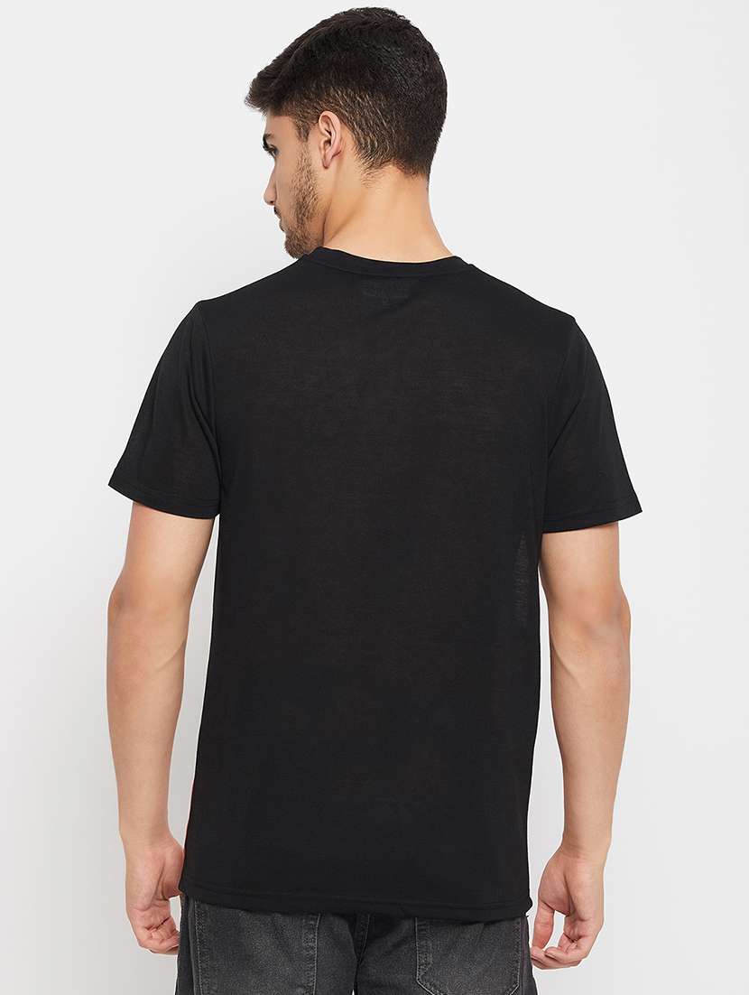 men black colourblocked casual t-shirt - 20570827 - Standard Image - 2