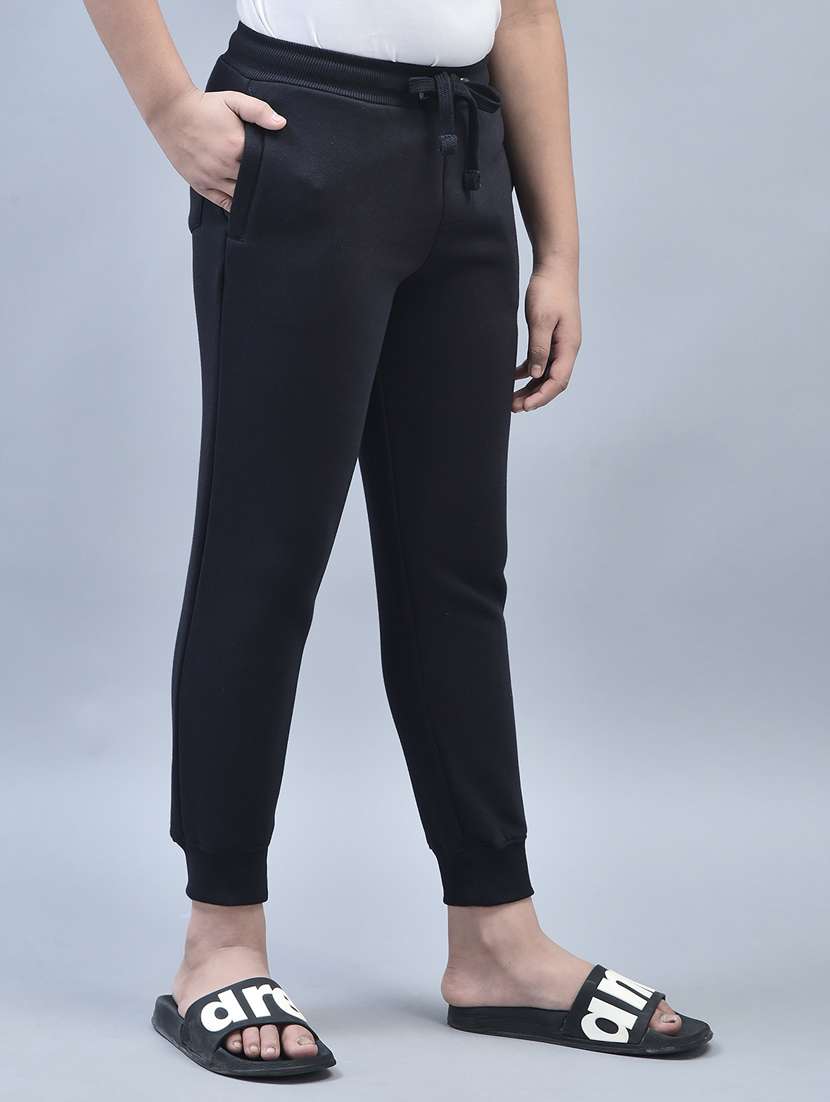 boys solid typographic placement print jogger - 20570918 -  Standard Image - 2