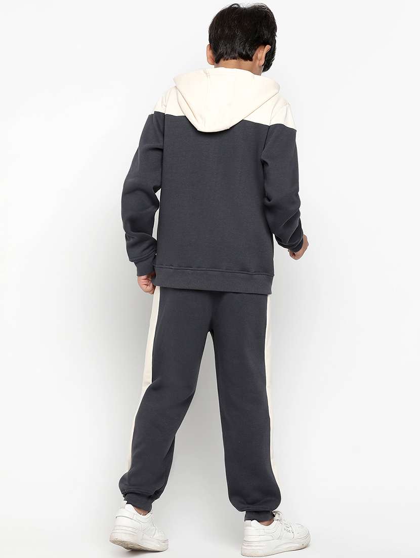 boys grey & cream track suit - 20571201 -  Standard Image - 2