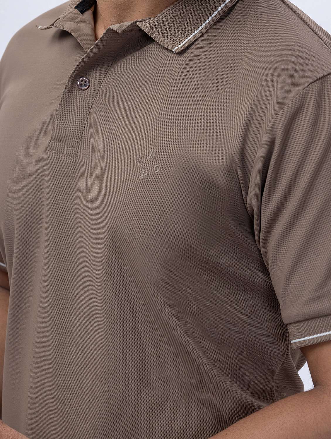 men polo neck solid t-shirt - 20571261 -  Standard Image - 2