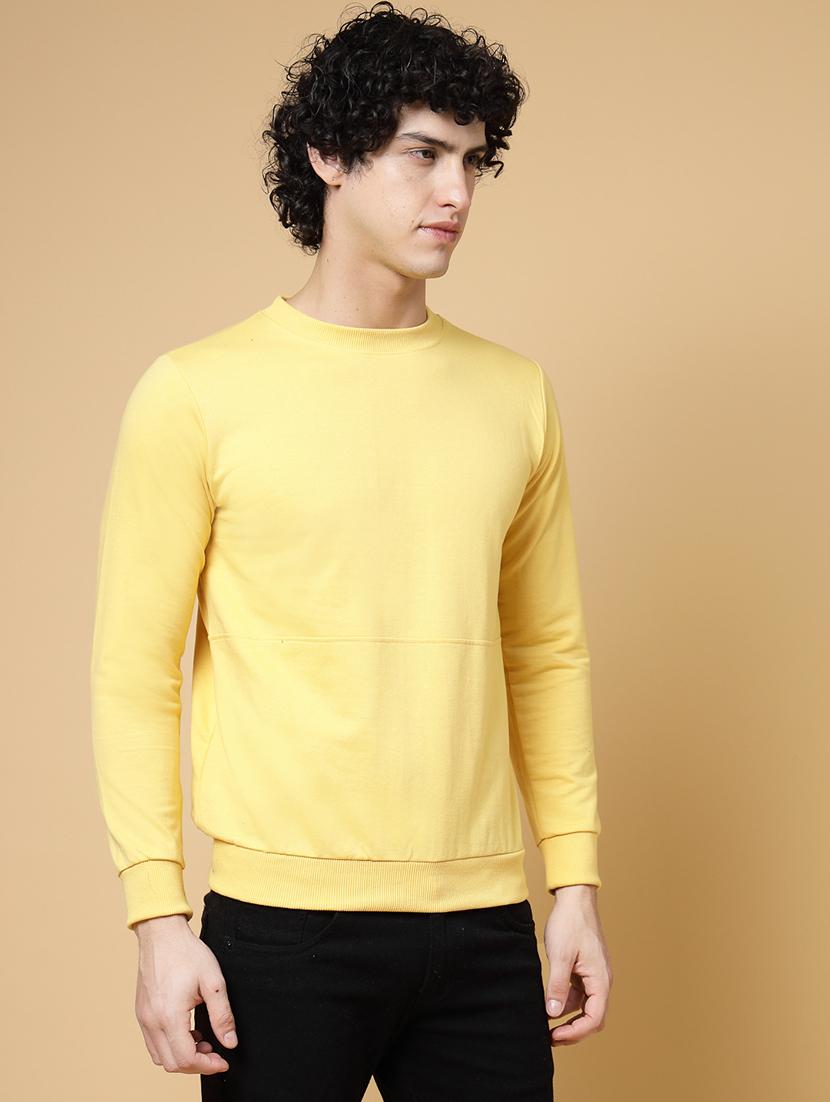 men solid long sleeve sweatshirt - 20572316 - Standard Image - 2