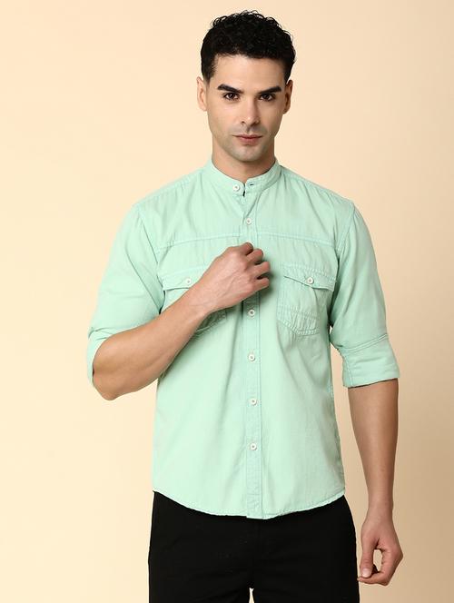 men solid color regular shirt - 20572375 -  Standard Image - 0