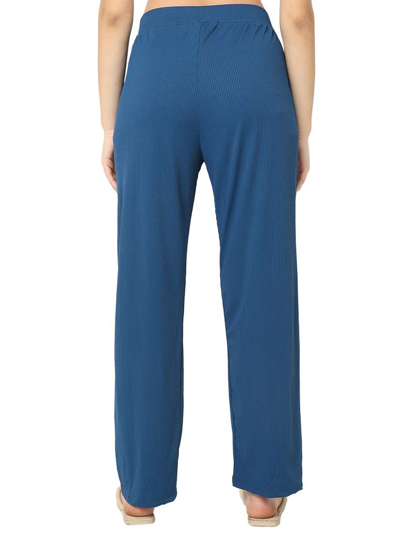 women mid rise solid pajama - 20572967 -  Standard Image - 2