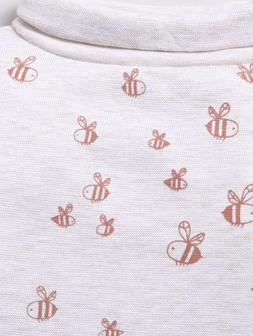 boys light grey printed turtle neck t-shirt - 20579662 - Standard Image - 2