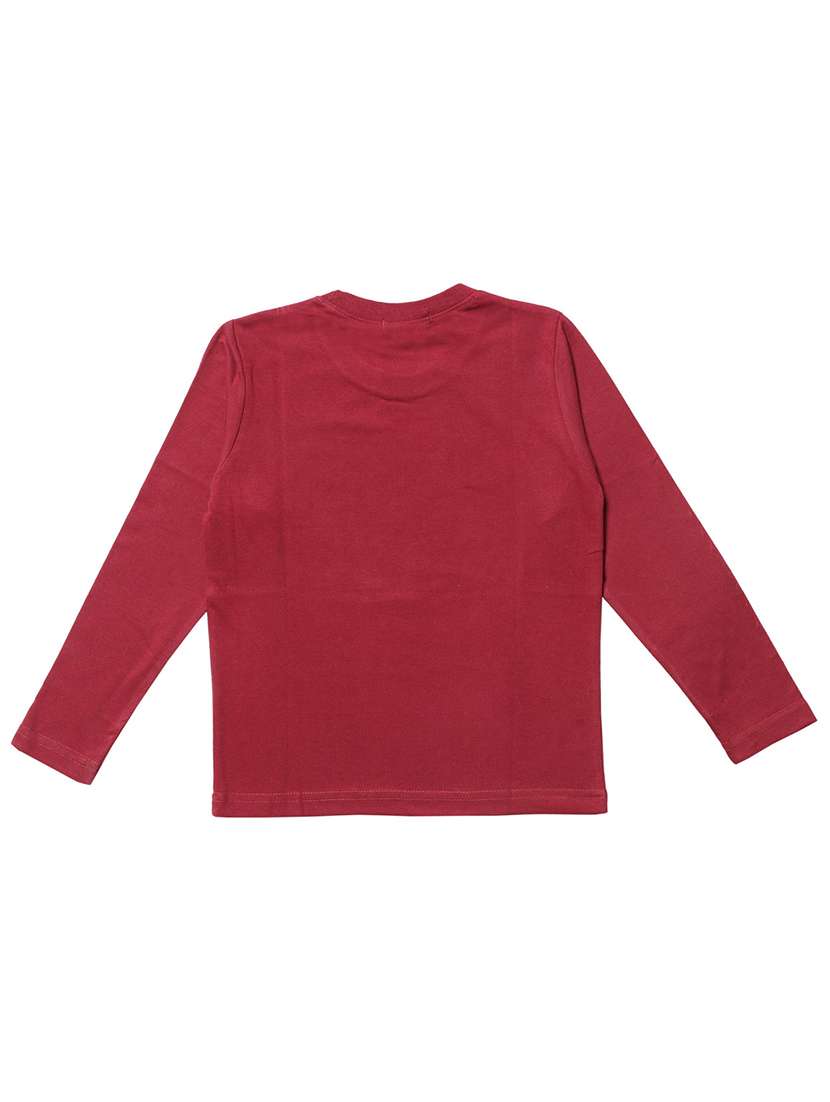 boys maroon graphic t-shirt - 20579709 -  Standard Image - 2