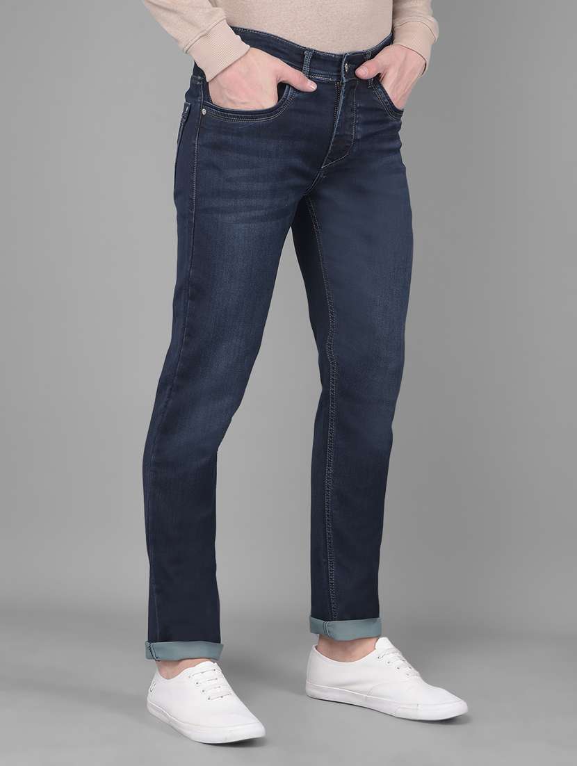 men mid rise denim washed jeans - 20586033 -  Standard Image - 2