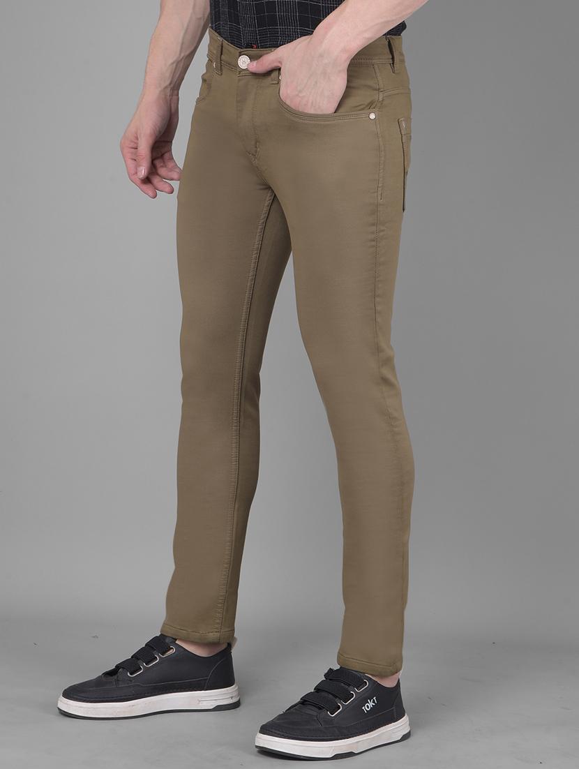 men solid slim fit ankle length jean - 20586047 - Standard Image - 2