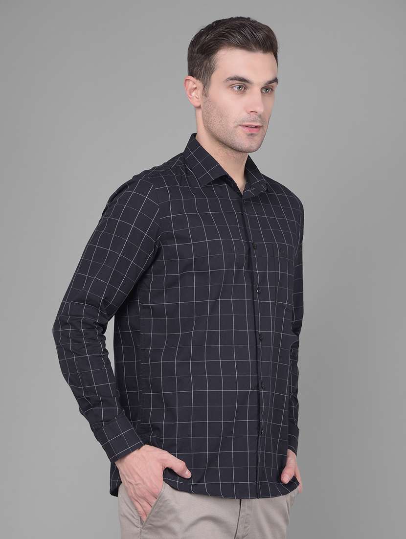 black checkered casual shirt - 20586551 -  Standard Image - 2