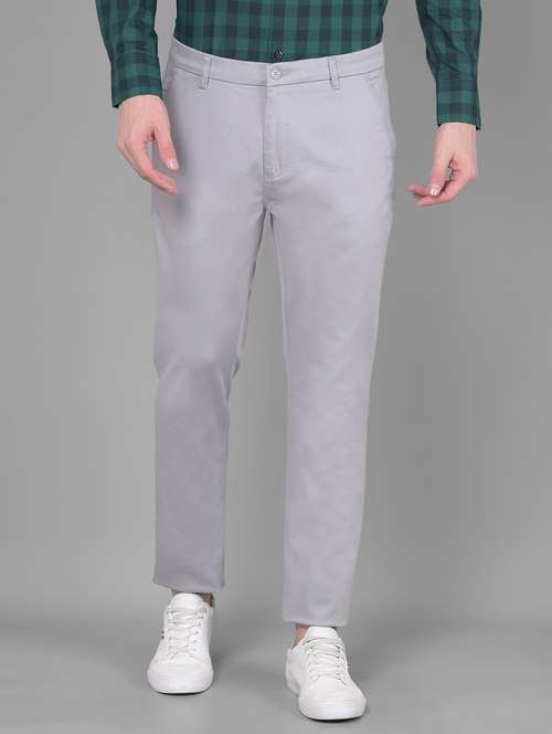 men solid ankle length chinos - 20586598 -  Standard Image - 0