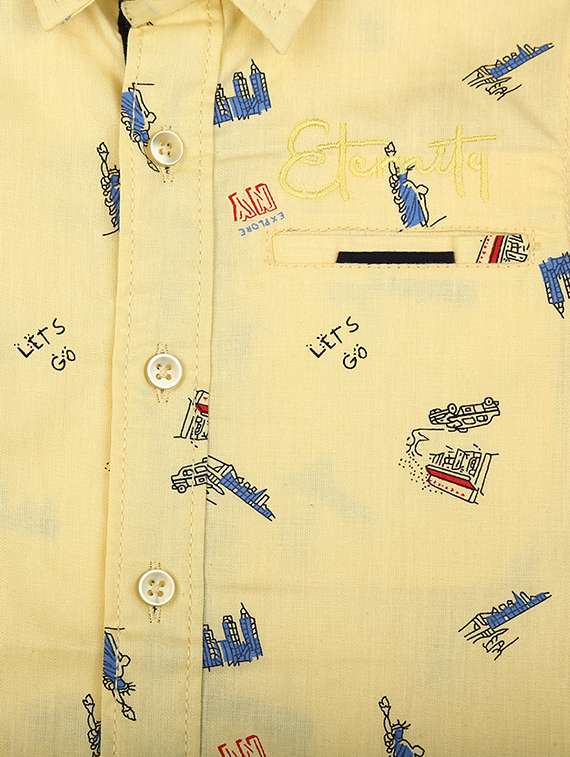 yellow cotton shirt - 20587996 -  Standard Image - 2